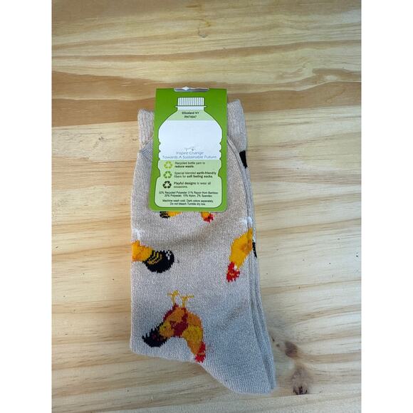 New DAVCO Womens Crew Socks Size 9-11 Chicken Roosters Hens  Great Gift Farm - Picture 5 of 8